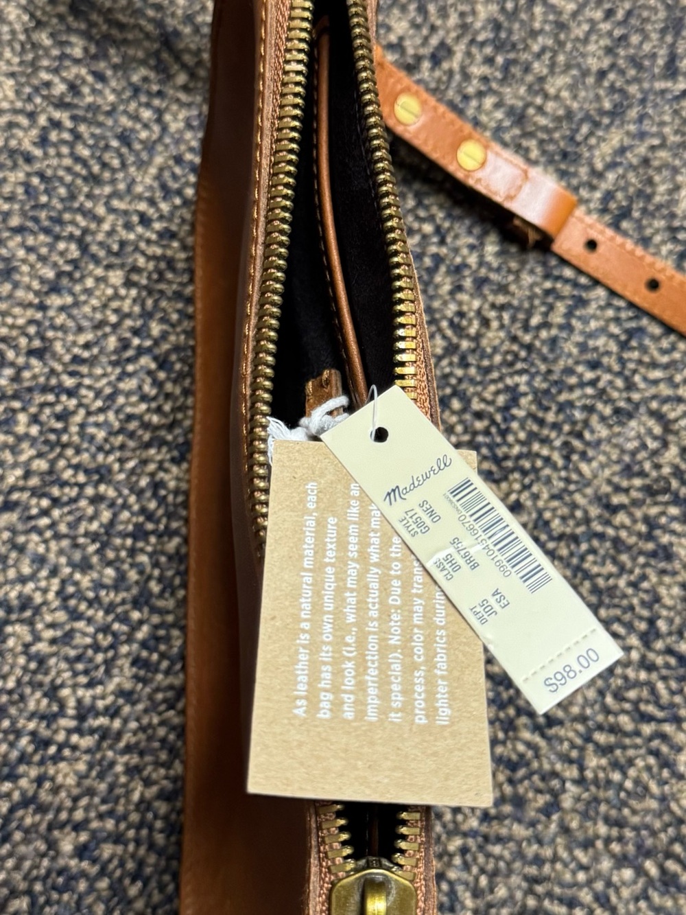 Madewell Chestnut Leather Crossbody Bag - Picture 6 of 11